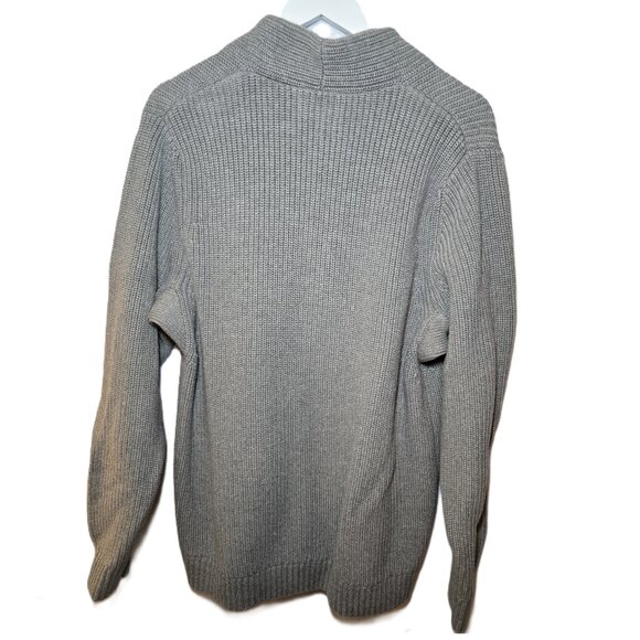 Duluth Trading Company, Shawl Collar Cardigan, Gray, Men's Large - Picture 2 of 8